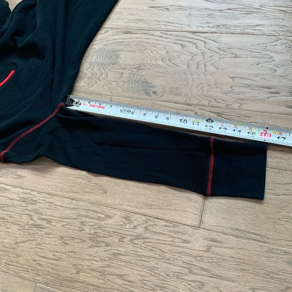 Lauren Ralph Lauren Black Athletic Half-Zip Top with Red Trim Size Large - Picture 11 of 11